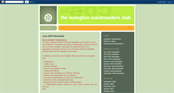 Desktop Screenshot of lexingtontoastmasters.blogspot.com