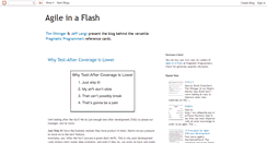 Desktop Screenshot of agileinaflash.blogspot.com