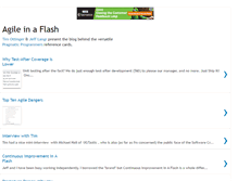 Tablet Screenshot of agileinaflash.blogspot.com