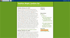 Desktop Screenshot of healthierweighthealthierme.blogspot.com