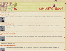 Tablet Screenshot of kaylens-trove.blogspot.com