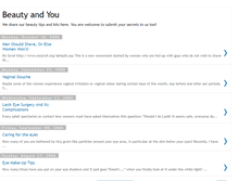 Tablet Screenshot of beautyandyou.blogspot.com