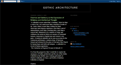 Desktop Screenshot of gothicarchitecture3c06.blogspot.com