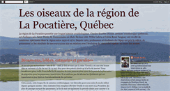 Desktop Screenshot of oiseauxlapocatiere.blogspot.com