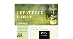 Desktop Screenshot of greatrockworld.blogspot.com