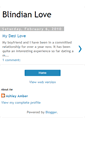 Mobile Screenshot of blindianlove.blogspot.com