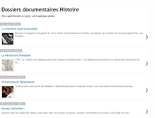 Tablet Screenshot of dossiers-histoire.blogspot.com