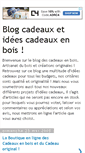 Mobile Screenshot of cadeaux-en-bois.blogspot.com