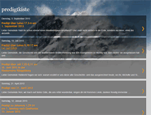 Tablet Screenshot of predigtkiste.blogspot.com