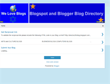 Tablet Screenshot of directoryforblog.blogspot.com