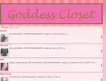 Tablet Screenshot of goddesscloset.blogspot.com