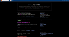 Desktop Screenshot of escapelivrenaestrada.blogspot.com