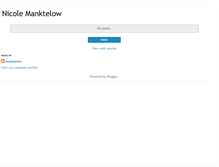 Tablet Screenshot of manktelow.blogspot.com