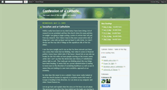 Desktop Screenshot of confessionofacatholic.blogspot.com