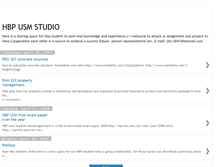 Tablet Screenshot of hbpusm09.blogspot.com