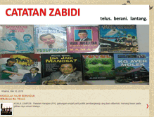 Tablet Screenshot of catatanzabidi.blogspot.com