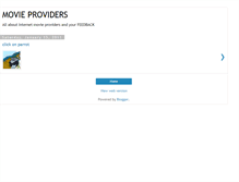 Tablet Screenshot of movieproviders.blogspot.com
