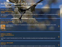 Tablet Screenshot of enmacontreras-rescatareticayvalores.blogspot.com