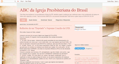 Desktop Screenshot of abcdaigrejapresbiterianadobrasil.blogspot.com