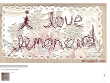 Tablet Screenshot of ilovelemoncurd.blogspot.com