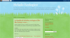 Desktop Screenshot of heladosecologicos.blogspot.com