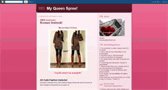 Desktop Screenshot of myqueenspree.blogspot.com