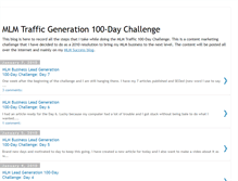 Tablet Screenshot of mlmtraffic100daychallenge.blogspot.com