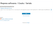 Tablet Screenshot of prepress-softwares.blogspot.com