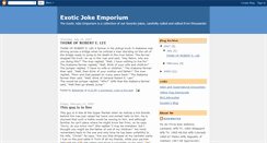 Desktop Screenshot of exoticjokeemporium.blogspot.com