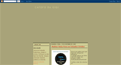 Desktop Screenshot of cafofodagigi.blogspot.com