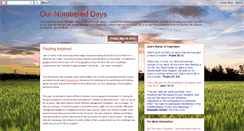 Desktop Screenshot of ournumbereddays.blogspot.com