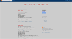 Desktop Screenshot of lostpineselementary.blogspot.com