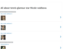 Tablet Screenshot of nicole-vaidisova.blogspot.com