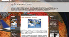 Desktop Screenshot of mylifeasamastersstudent.blogspot.com