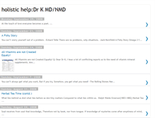 Tablet Screenshot of holistichelpdrk.blogspot.com