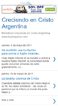 Mobile Screenshot of creciendoencristo-argentina.blogspot.com