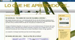 Desktop Screenshot of loqueheaprendidode.blogspot.com