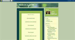 Desktop Screenshot of mygrowthasawriter.blogspot.com