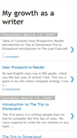 Mobile Screenshot of mygrowthasawriter.blogspot.com