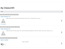 Tablet Screenshot of mychoice101.blogspot.com