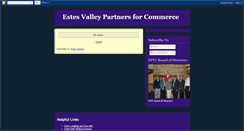 Desktop Screenshot of estesvalleypartnersforcommerce.blogspot.com