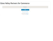 Tablet Screenshot of estesvalleypartnersforcommerce.blogspot.com