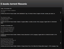 Tablet Screenshot of e-booksgotorrentfilesonic.blogspot.com