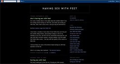 Desktop Screenshot of havingsexwithfeet.blogspot.com