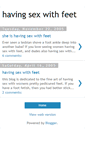 Mobile Screenshot of havingsexwithfeet.blogspot.com