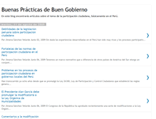 Tablet Screenshot of buengobiernoperu.blogspot.com