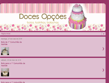 Tablet Screenshot of docesopcoes.blogspot.com