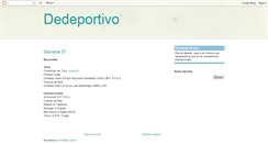 Desktop Screenshot of dedeportivo.blogspot.com