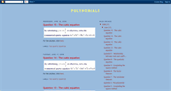 Desktop Screenshot of maths-made-easy-for-you-polynomials.blogspot.com