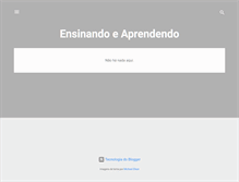 Tablet Screenshot of ensinandoeaprendendoapalavra.blogspot.com